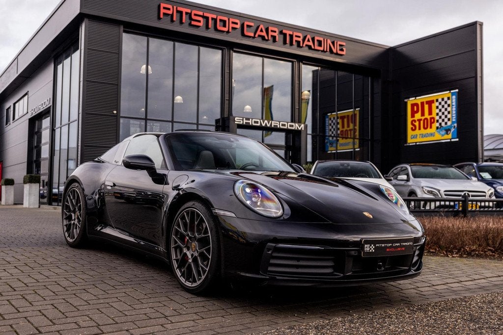 Porsche 911 992 Targa 3.0 4 S, 450 PK, Approved NL Auto, BTW, Auto's, Automaat, Gebruikt, Cabriolet, Zwart