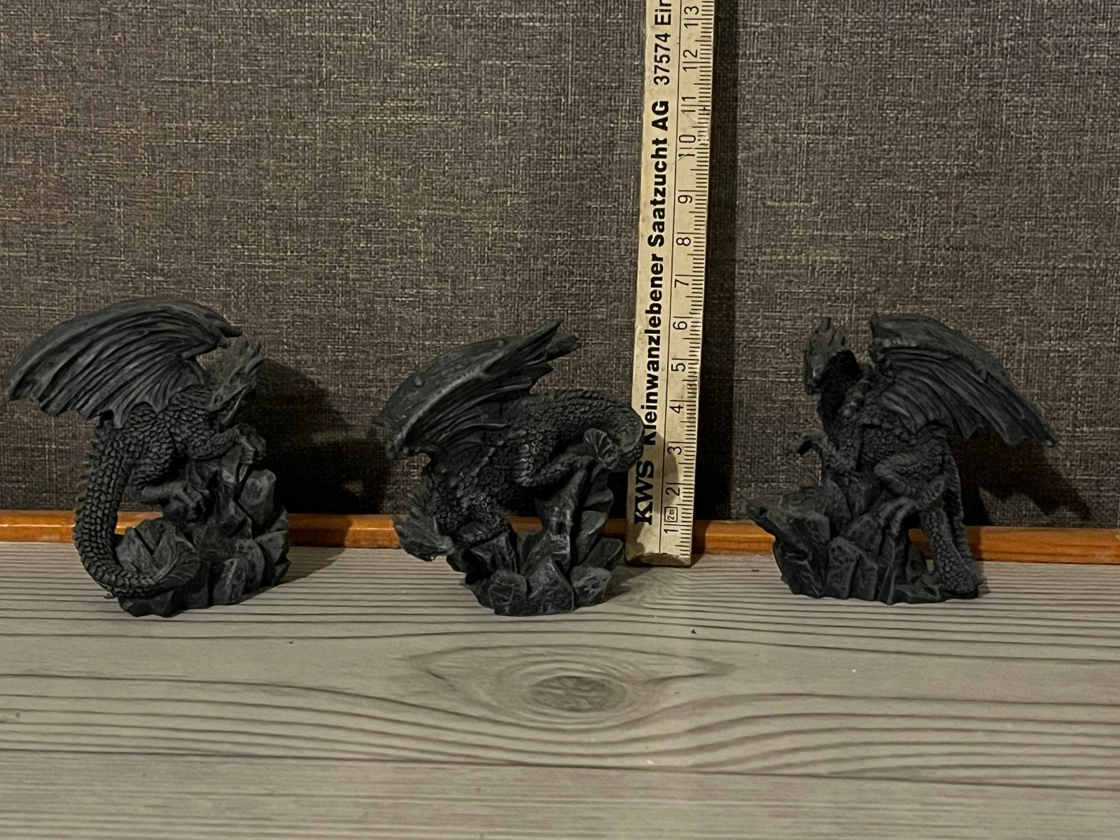 Set van 3 Draken Beeldjes - Fantasy Decoratie, Verzamelen, Ophalen, Gebruikt, Fantasy