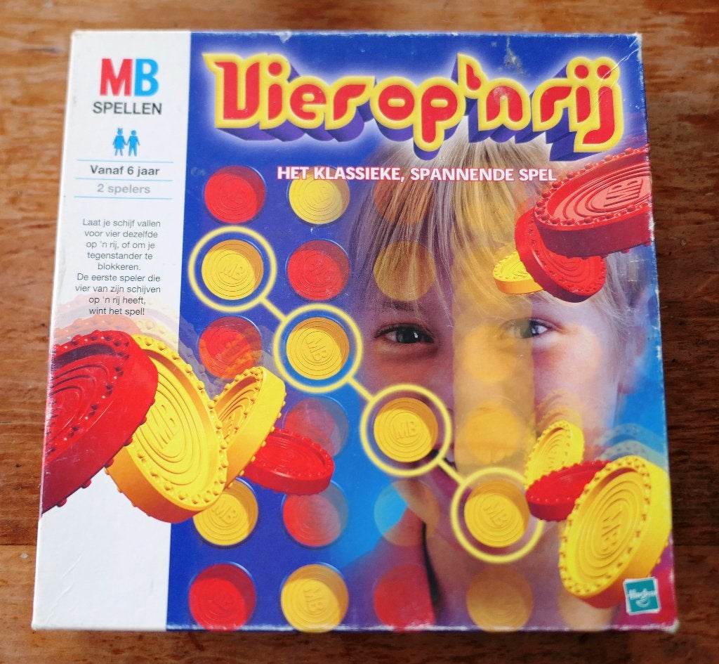 Vier op 'n rij spel - MB Spellen, Een of twee spelers, Ophalen of Verzenden, Gebruikt, MB