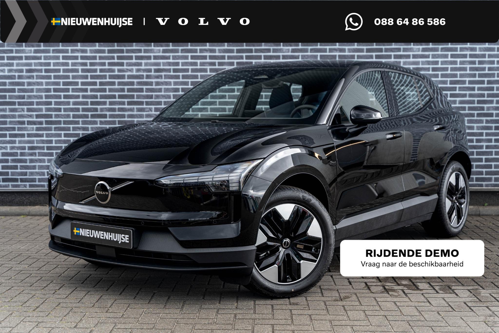 Volvo EX30 P3 Plus Europa | Google | Adaptieve Cruise Contro, Automaat, Achterwielaandrijving, Leder en Stof, Zwart