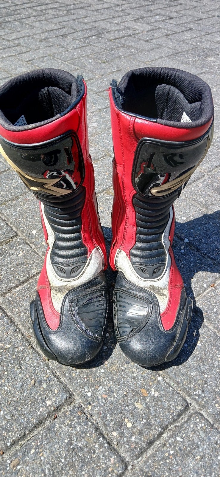 Alpinestars S-MX 5 motorlaarzen - rood/zwart/wit, maat 42, Motoren, Kleding | Motorkleding, Heren, Ophalen of Verzenden, Alpinestars