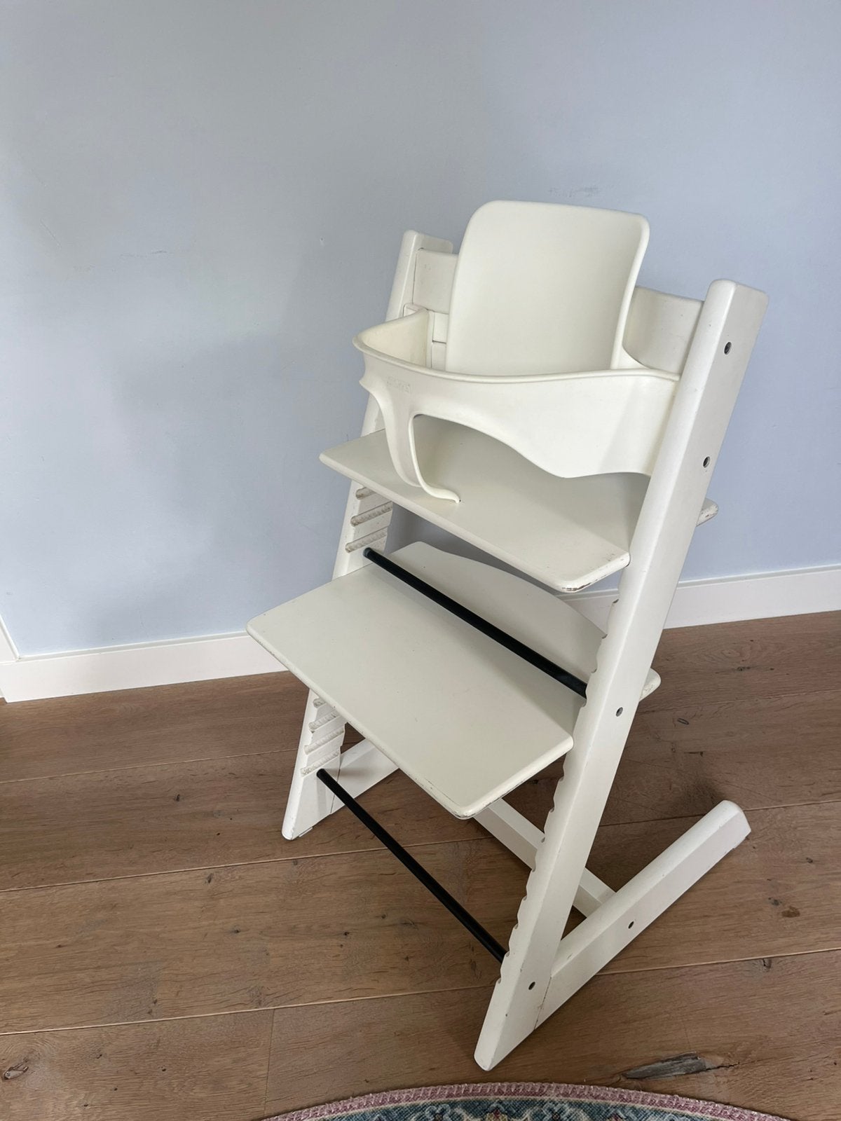 Stokke tripp trapp incl babyset, Ophalen of Verzenden, Gebruikt, Meegroeistoel, Stoelverkleiner
