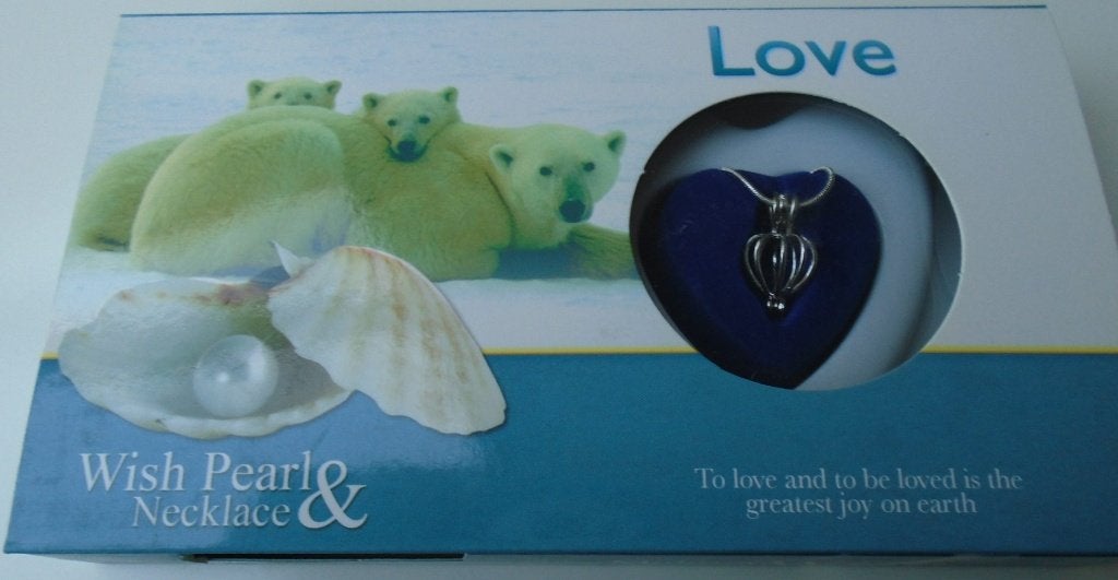 UNIEK GIFT LOVE PEARL LOVE BLAUW IN PRACHTIGE VERPAKKING, Sieraden, Tassen en Uiterlijk, Kettingen, Overige materialen, -, -, Nieuw