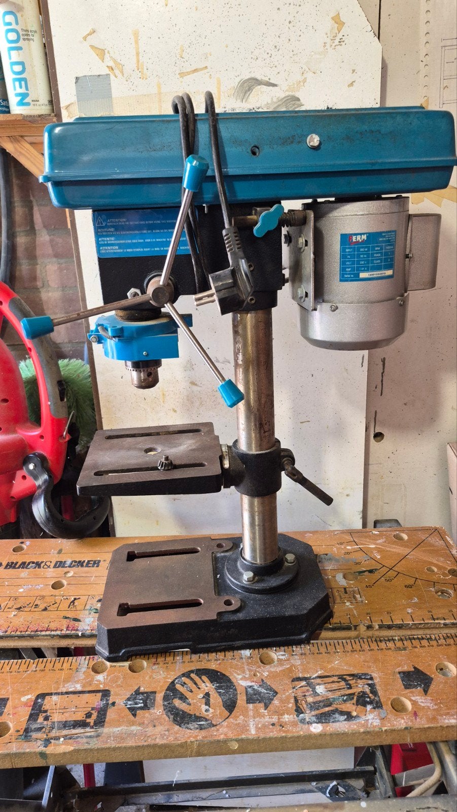 Ferm Kolomboormachine FTB-13 - Krachtig en Betrouwbaar, Ophalen, Gebruikt, Variabele snelheid, Minder dan 400 watt