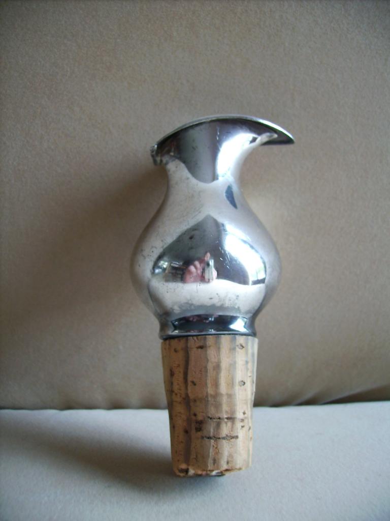 verzilverde schenkkurk, Ophalen of Verzenden, Zilver
