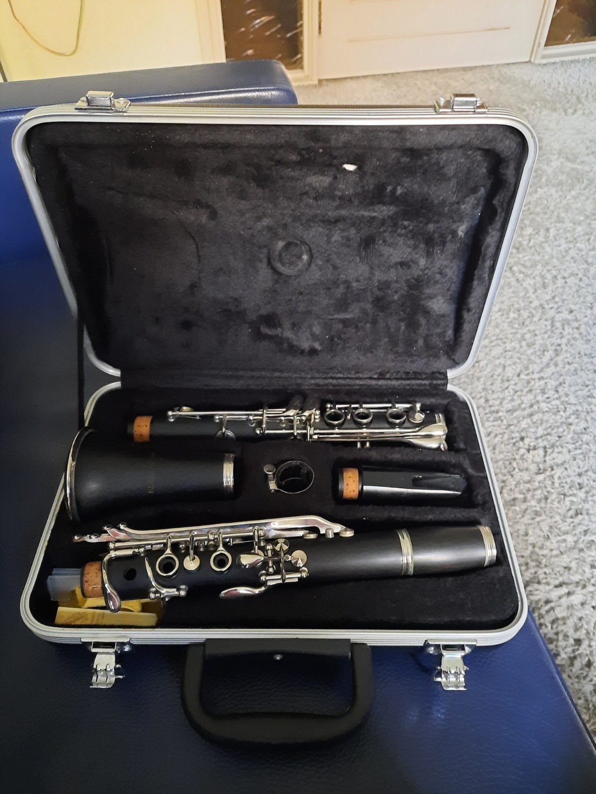 Klarinet met koffer - MPM Instruments, Bes-klarinet, Ophalen of Verzenden, Zo goed als nieuw, Met koffer