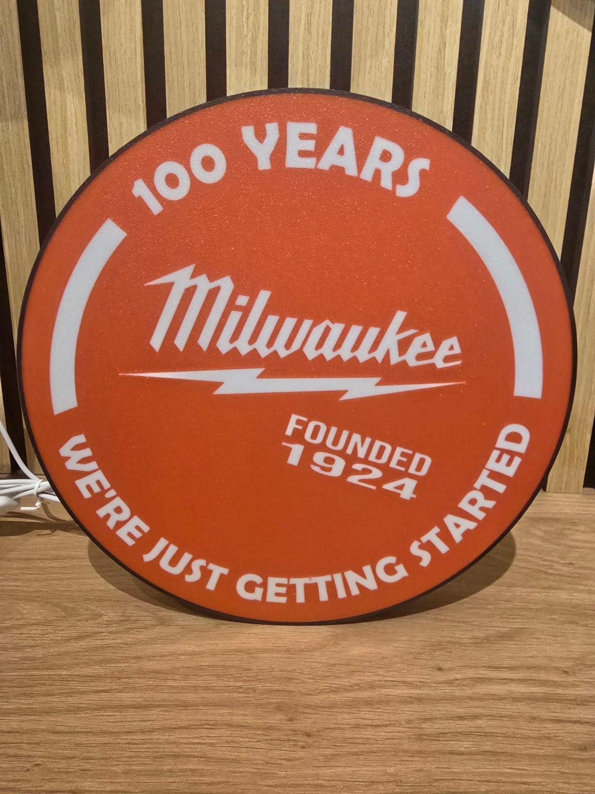 Milwaukee 100 Jaar LED Lichtbord, Ophalen of Verzenden, Nieuw