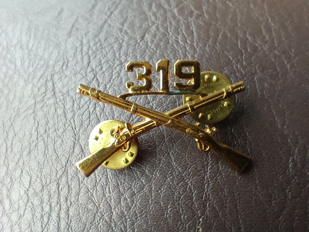 Us ww2 319 glider infantry regt., Ophalen of Verzenden, Amerika, Embleem of Badge