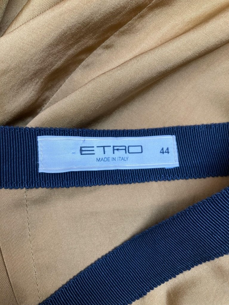 Etro gouden rok maat IT 44/M, Maat 38/40 (M), Zwart, Customercareonline@etro.com, Ophalen of Verzenden