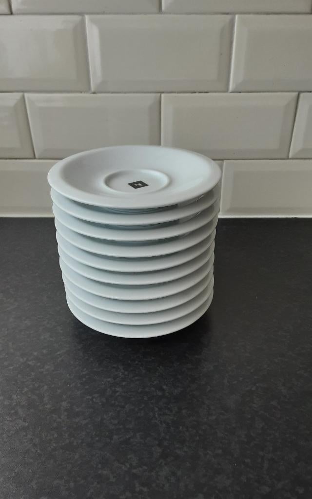 NESPRESSO PROFFESIONAL SCHOTELTJES, Ophalen of Verzenden, Zo goed als nieuw, Overige stijlen, Kop(pen) en/of Schotel(s)