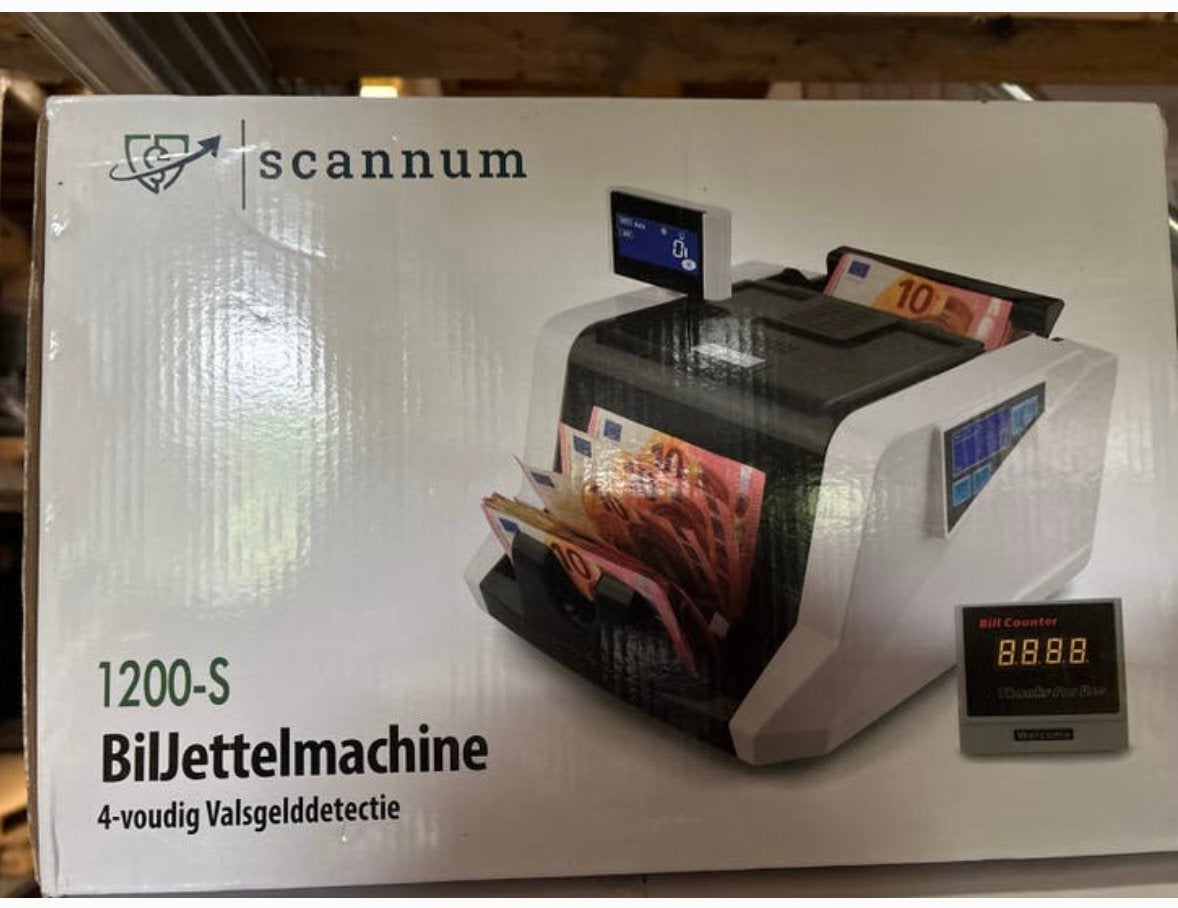 Scannum 1200-S Biljettelmachine met Valsgelddetectie, Ophalen of Verzenden