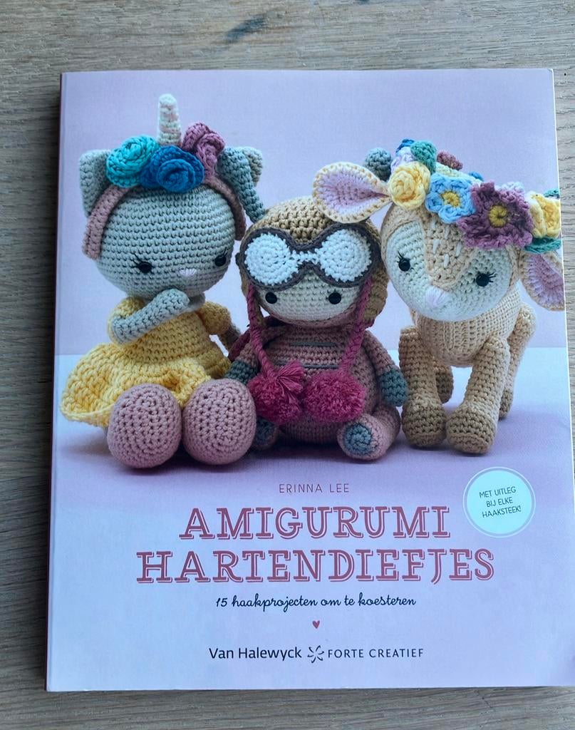 Erinna Lee - Amigurumi Hartendiefjes, Breien en Haken, Zo goed als nieuw, Erinna Lee, Ophalen of Verzenden