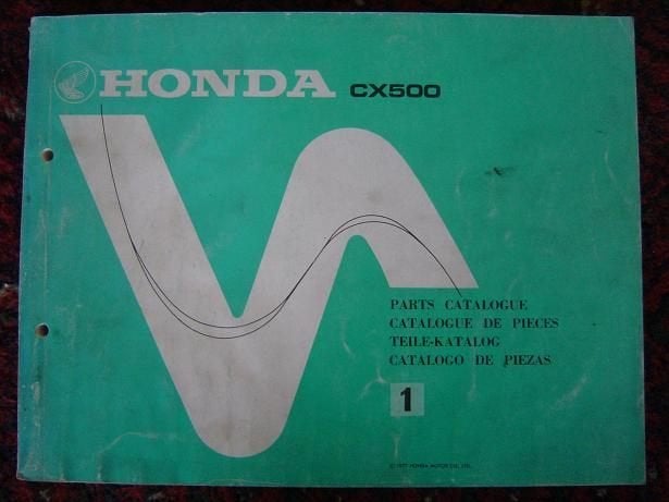 Honda CX500 1977 motorccle parts catalogue CX 500 katalog, Ophalen of Verzenden, Honda
