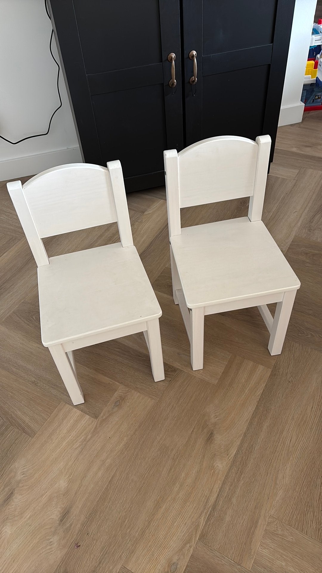 IKEA SUNDVIK stoeltjes (2x) wit, Ophalen, Zo goed als nieuw, Stoel(en)
