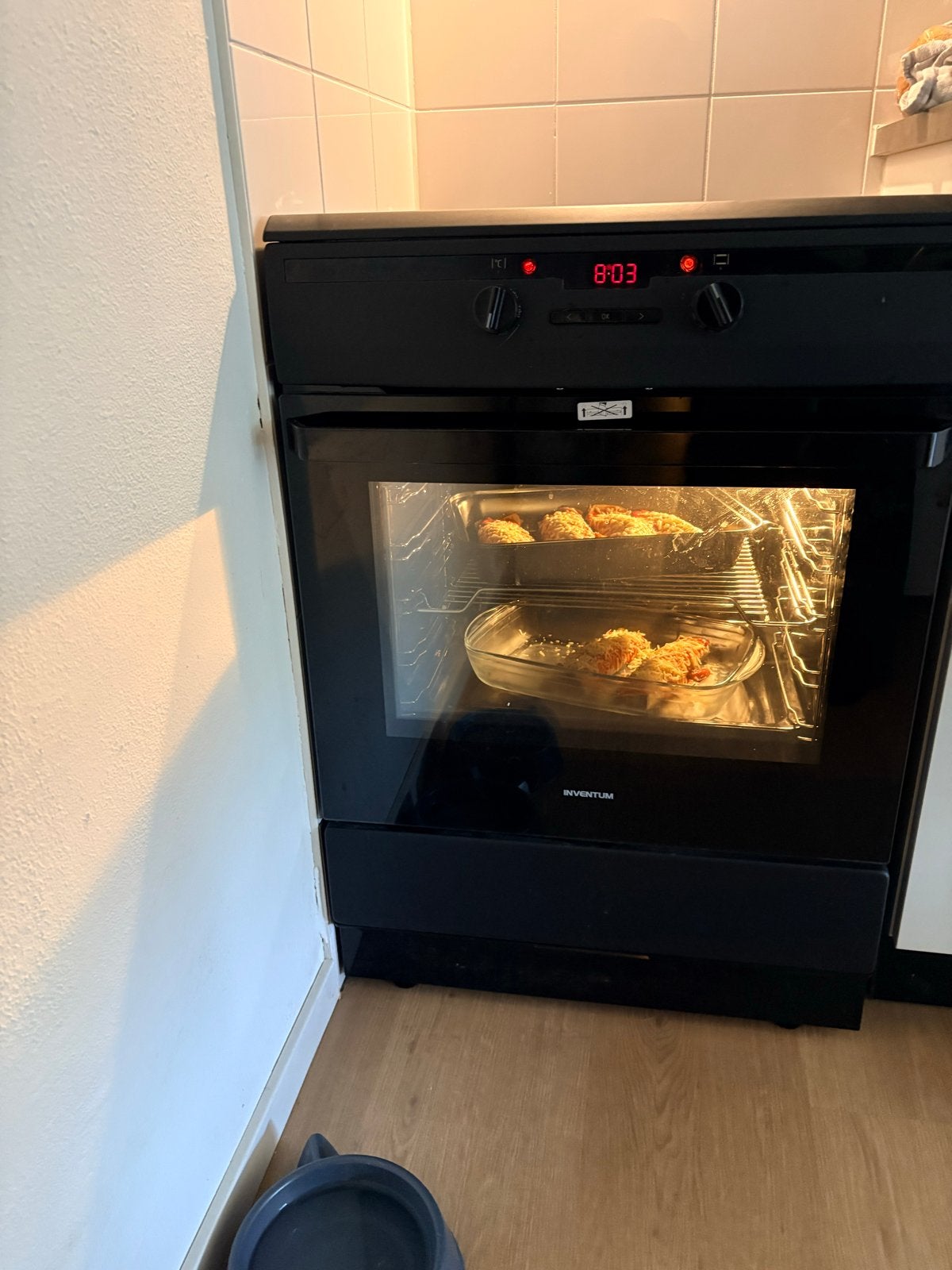 Inventum Inbouw Oven met Kookplaat - Zo goed als nieuw, Witgoed en Apparatuur, Ovens, Zo goed als nieuw, Vrijstaand, Heteluchtoven