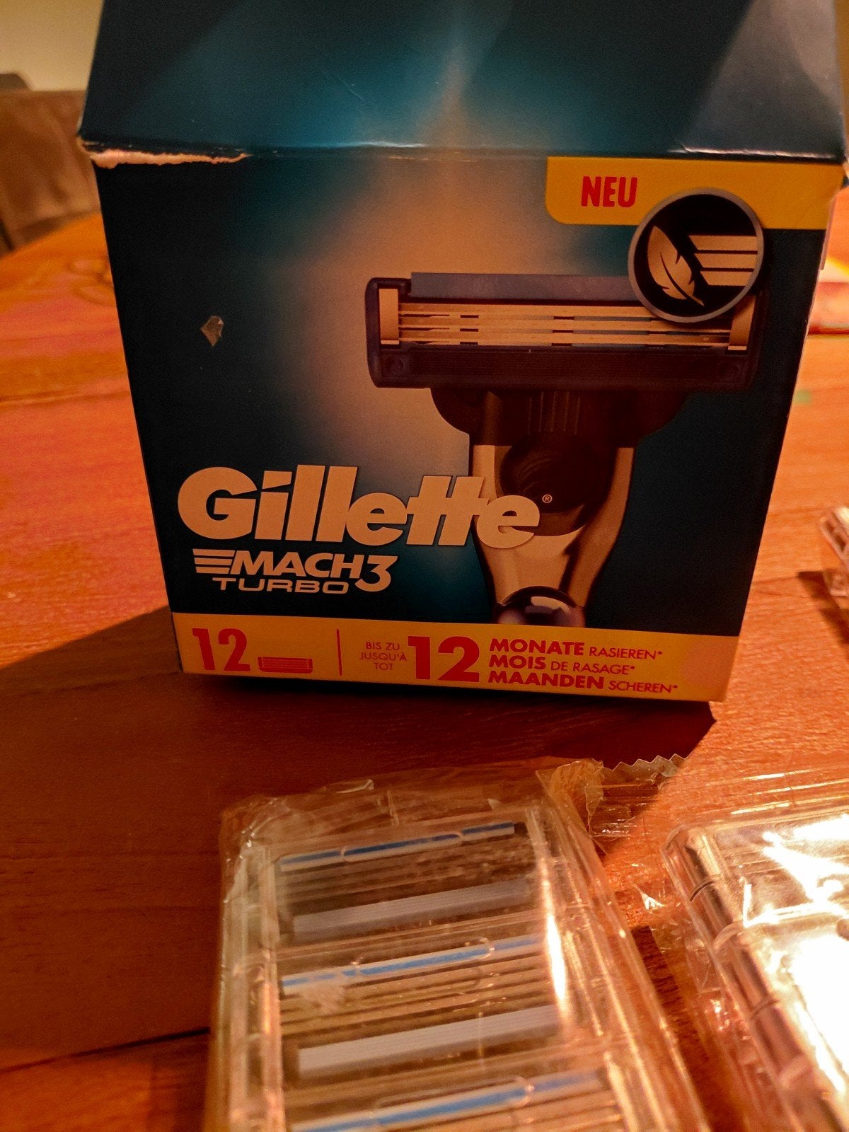heren scheermesjes mach 3, Ophalen of Verzenden, Nieuw, Gehele gezicht, Verzorging