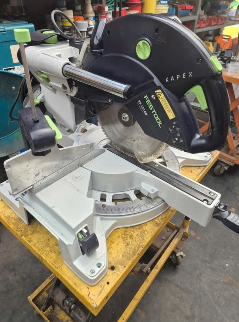 Festool kapex ks 120, Doe-het-zelf en Verbouw, Gereedschap | Zaagmachines, 70 mm of meer, Ophalen of Verzenden, Zo goed als nieuw