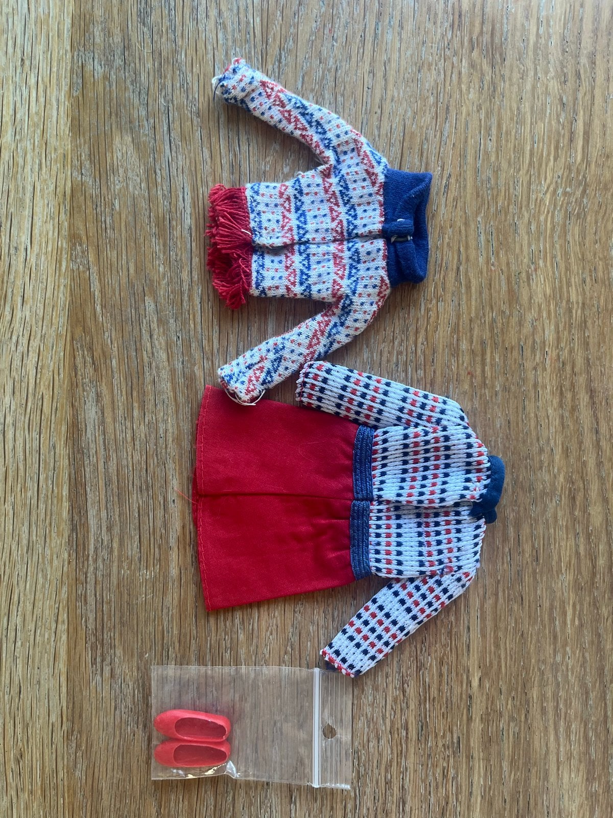 Vintage Skipper Get Ups 'n Go outfit 1976/1977 #9747, Ophalen of Verzenden, Gebruikt, Kleertjes