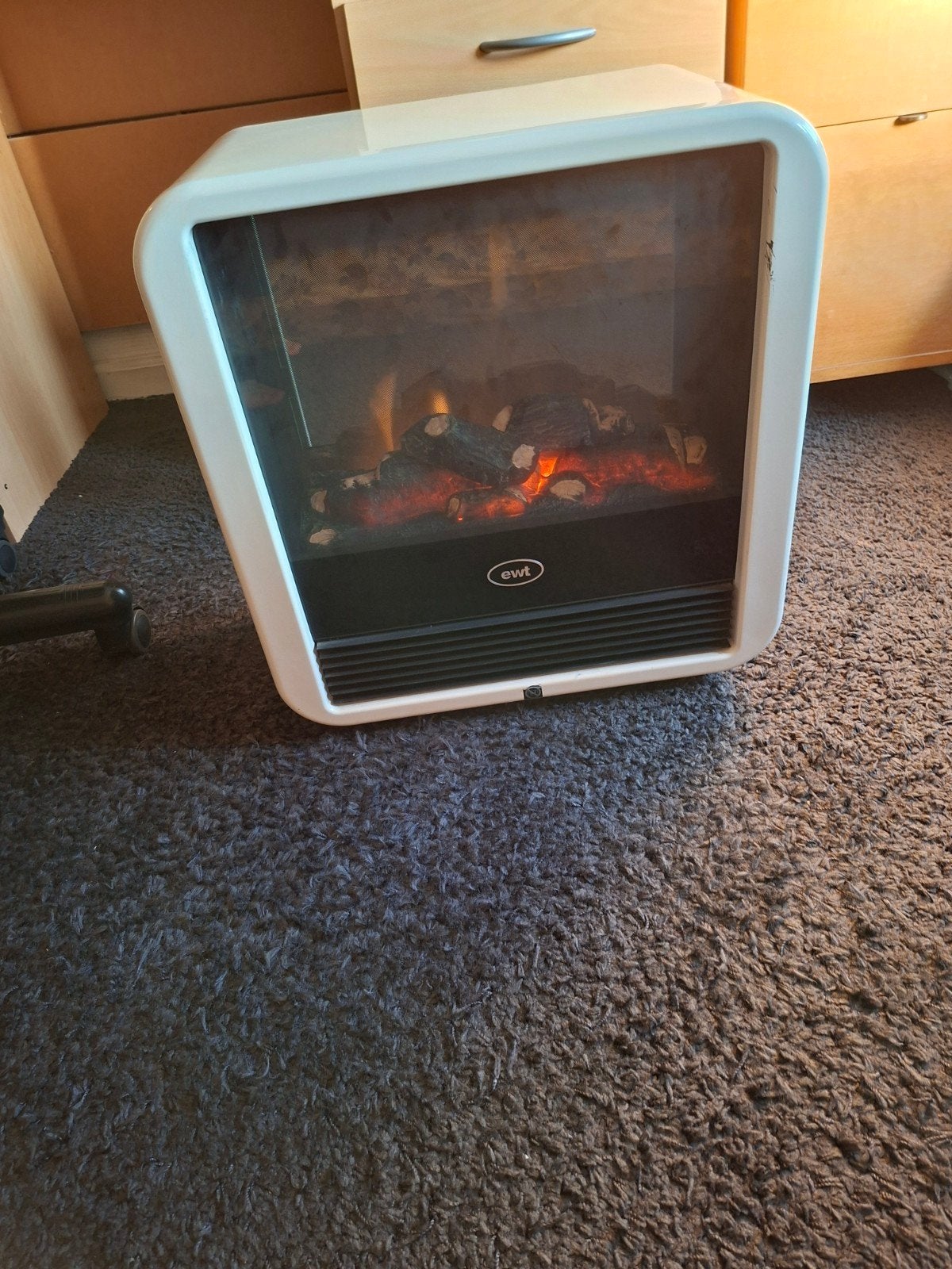 EWT Optiflame CUB20 Elektrische Haard - Zo goed als nieuw, Ophalen, Zo goed als nieuw, Vrijstaande haard, Elektrische haard