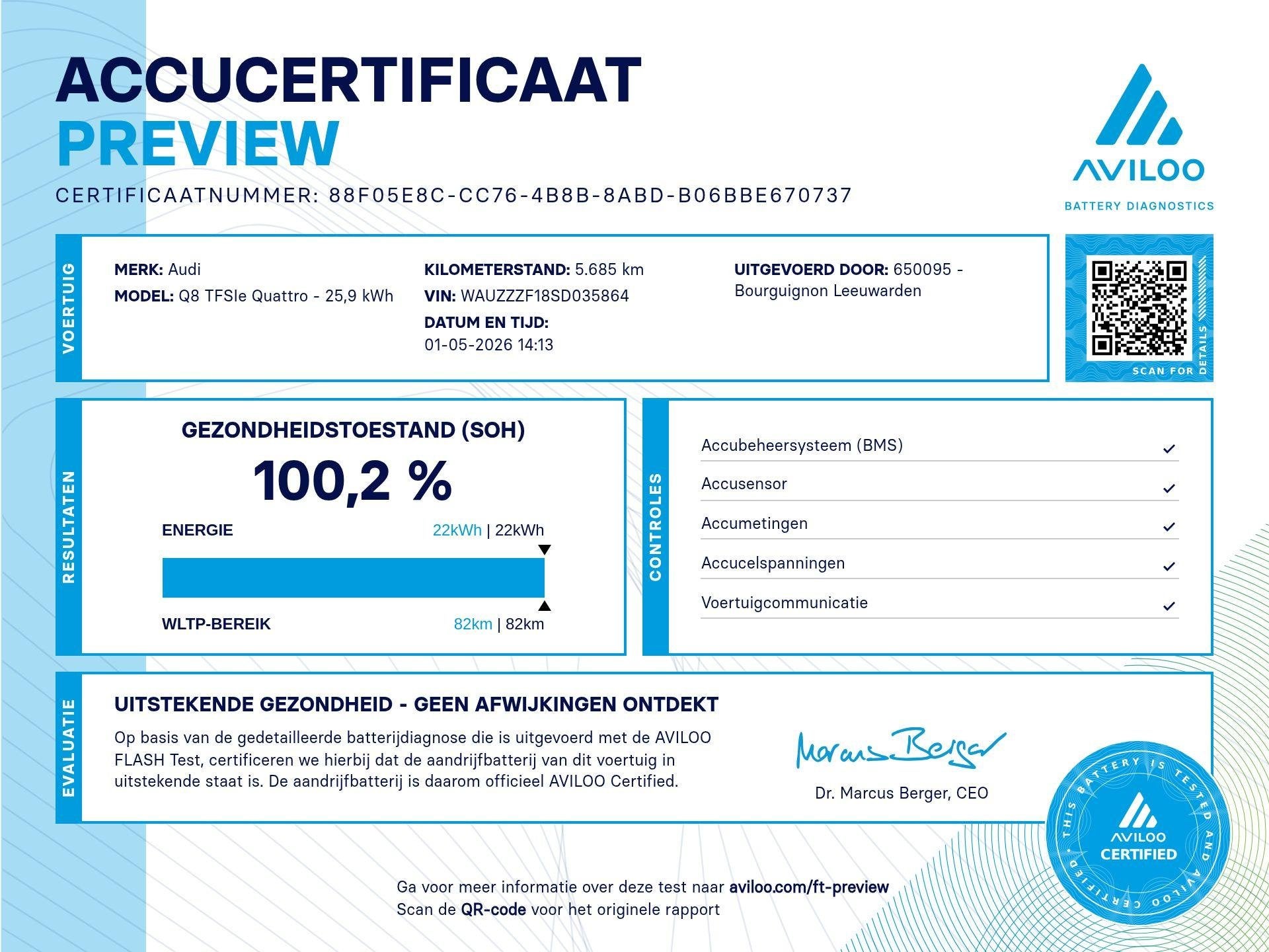 Audi Q8 60 TFSi e quattro 490 Pk S-Line Competition | Trekha, Automaat, Dealer onderhouden, Gebruikt, 2995 cc