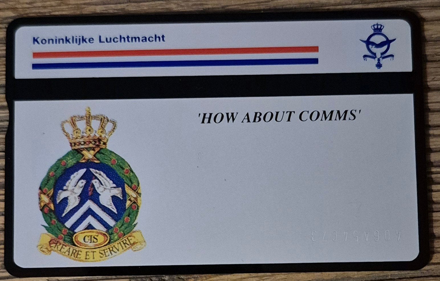 telefoonkaart landmacht, Verzenden