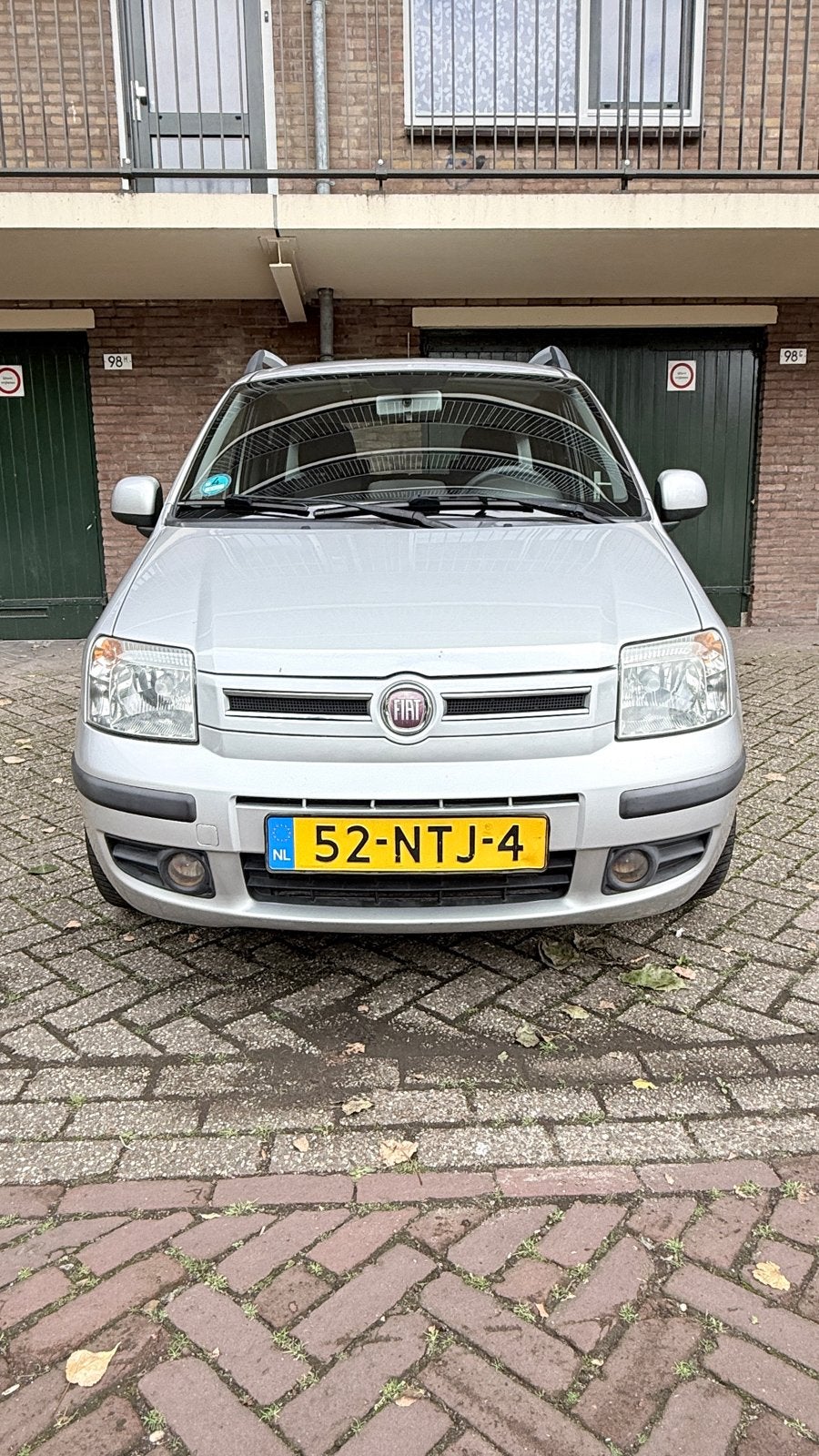Fiat Panda 1.2 2010 Grijs Lees Tekst, Auto's, Stof, Metallic lak, Origineel Nederlands, Handgeschakeld