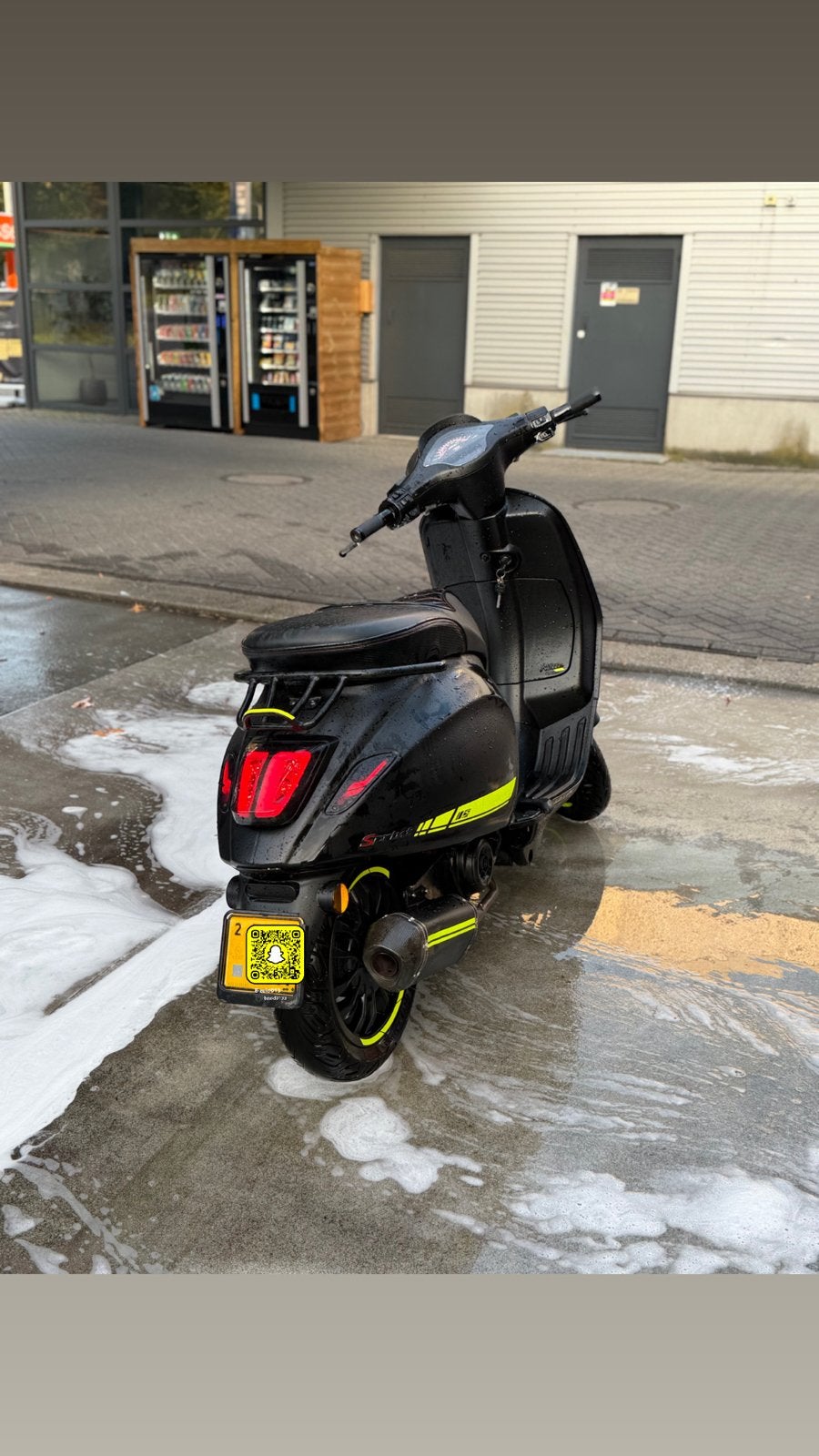 Vespa Sprint Mat Zwart 2018 - Sportieve Scooter, Fietsen en Brommers, Ophalen of Verzenden, Gebruikt, Overige modellen