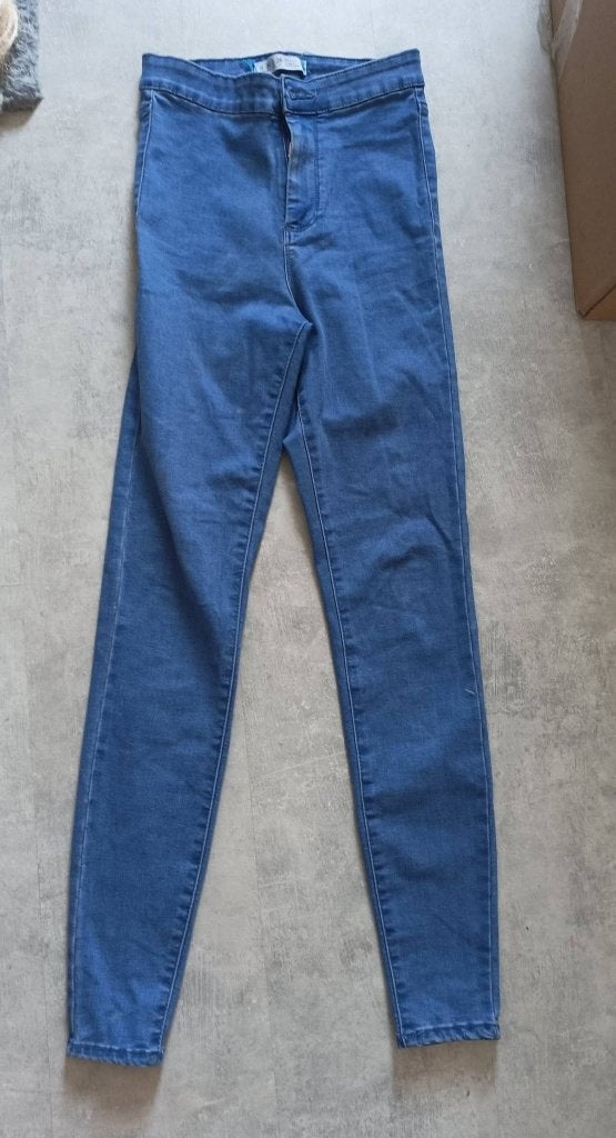 Blauwe skinny jeans van Denim Co, maat 34, Ophalen of Verzenden, Gedragen, Blauw, W27 (confectie 34) of kleiner