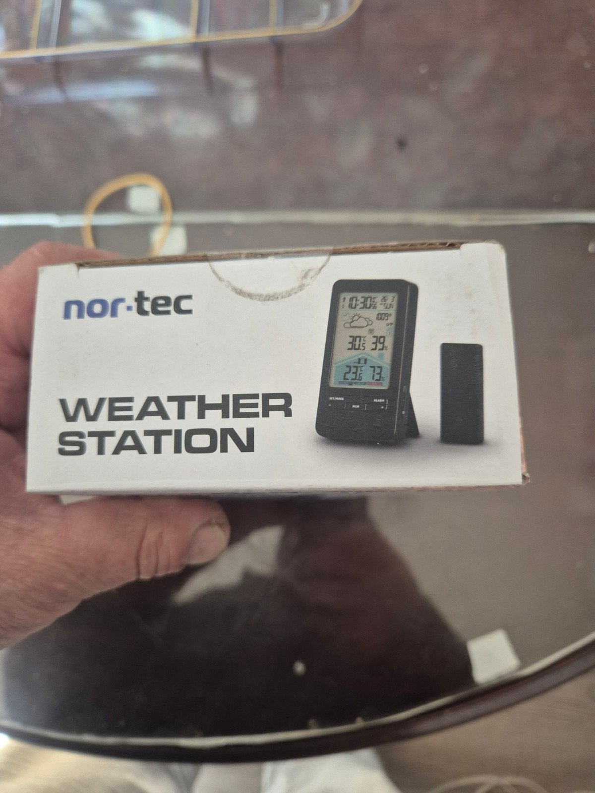 Nor-Tec Weerstation met Oplaadbare Lithium Batterij, Audio, Tv en Foto, Weerstations en Barometers, Ophalen of Verzenden, Nieuw