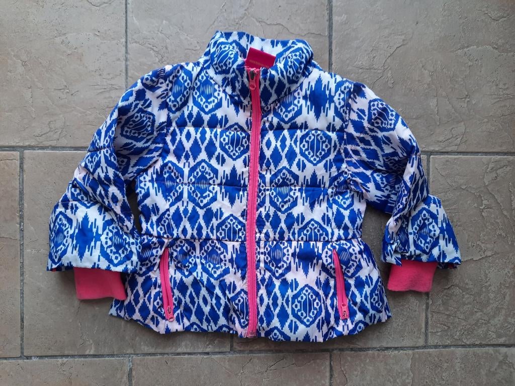 Mim-Pi: leuke zomer jas blauw wit roze maat 98-104, Ophalen, Gebruikt, Meisje, Mim-pi