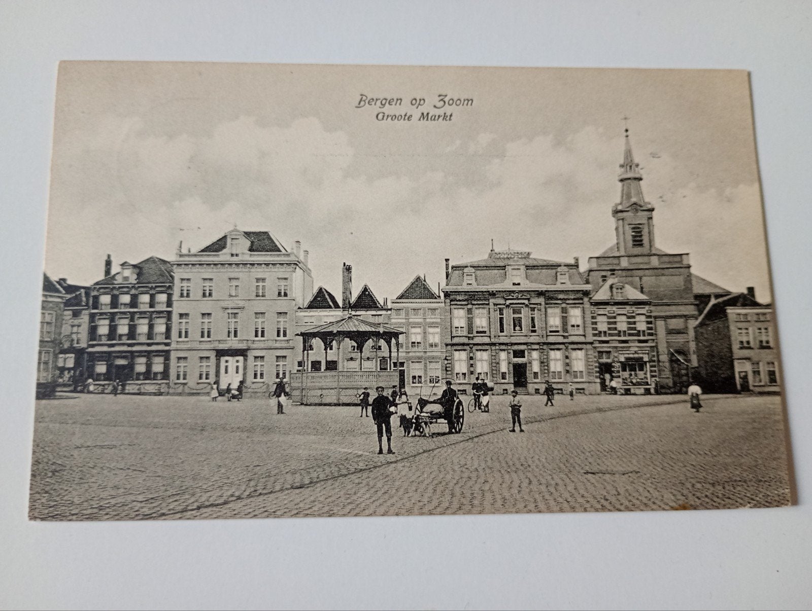 Bergen op Zoom Groote Markt 1915, Ophalen of Verzenden, Voor 1920, Gelopen, Noord-Brabant