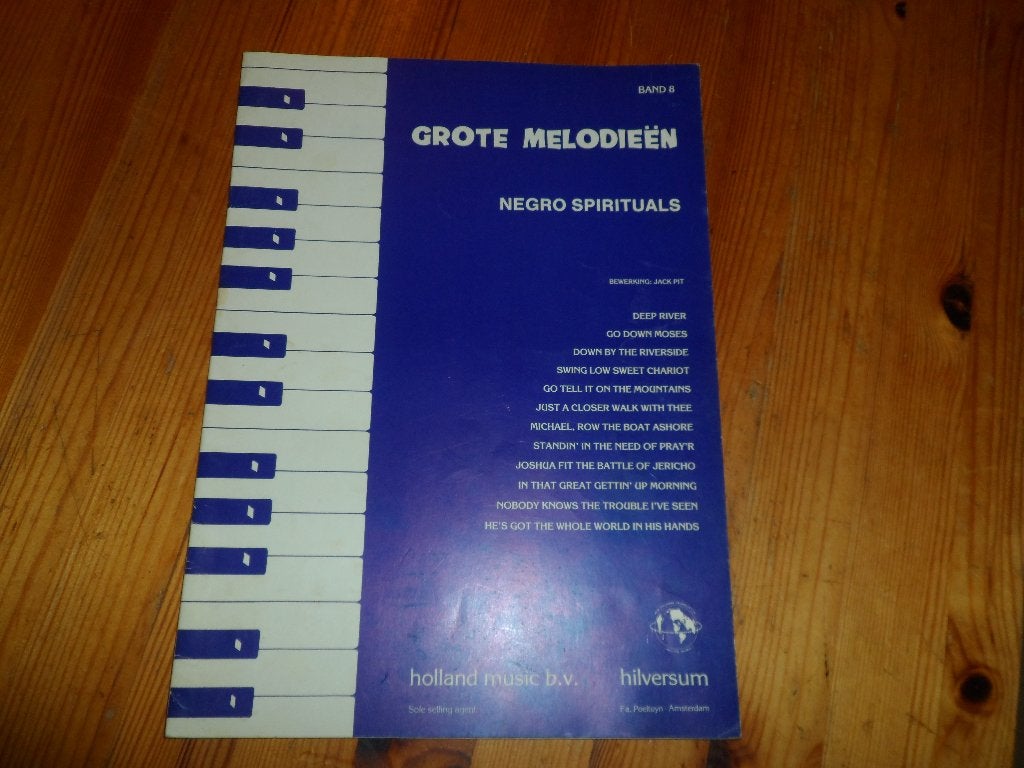 Grote melodieen - negro spirituals - jack pit, Muziek en Instrumenten, Accordeon, Ophalen of Verzenden, Zo goed als nieuw, Artiest of Componist
