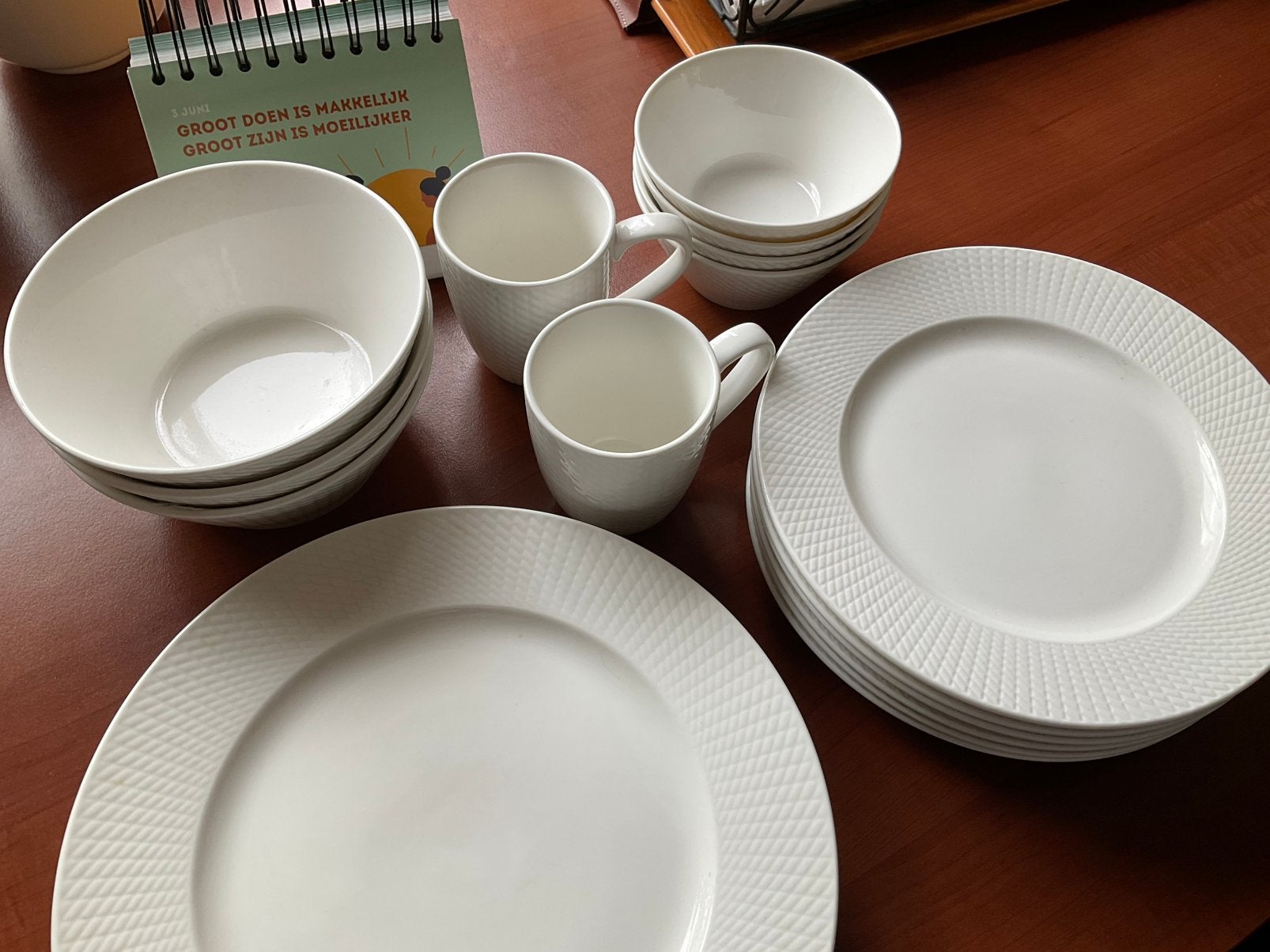 BLUE AMBER/ zgan servies, Ophalen of Verzenden, Zo goed als nieuw, Porselein, Overige stijlen