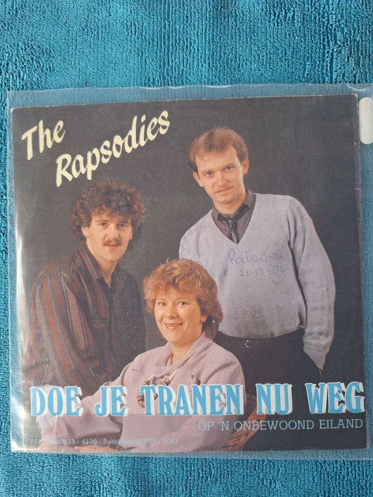 The Rapsodies - Doe Je Tranen Nu Weg, Gebruikt, Originele persing, 7 inch, Ophalen of Verzenden