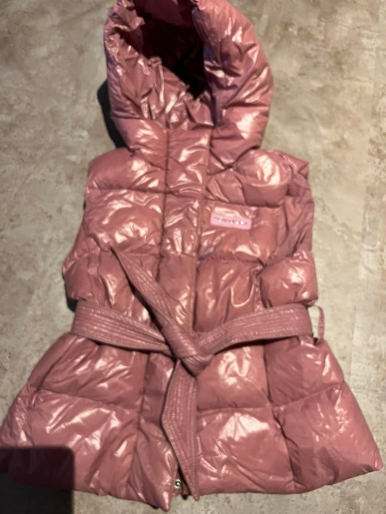 Monnalisa bodywarmer met capuchon maat 128 origineel zgan, Meisje, Ophalen of Verzenden, Zo goed als nieuw, Monnalisa