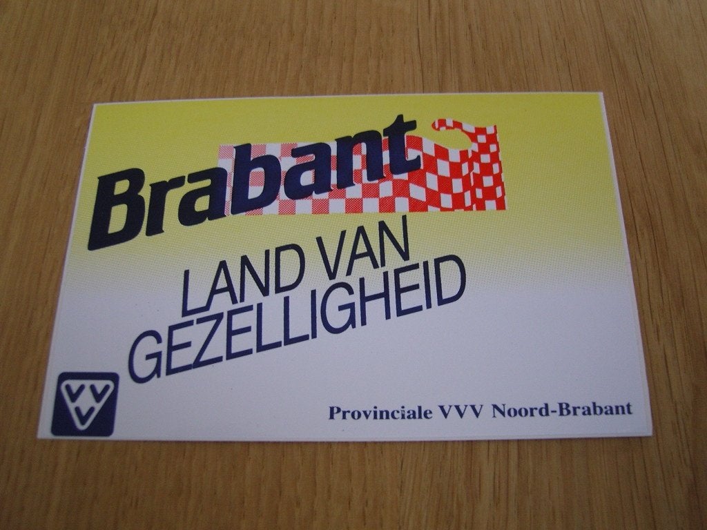 sticker brabant land van gezelligheid - VVV noord brabant, Ophalen, Zo goed als nieuw