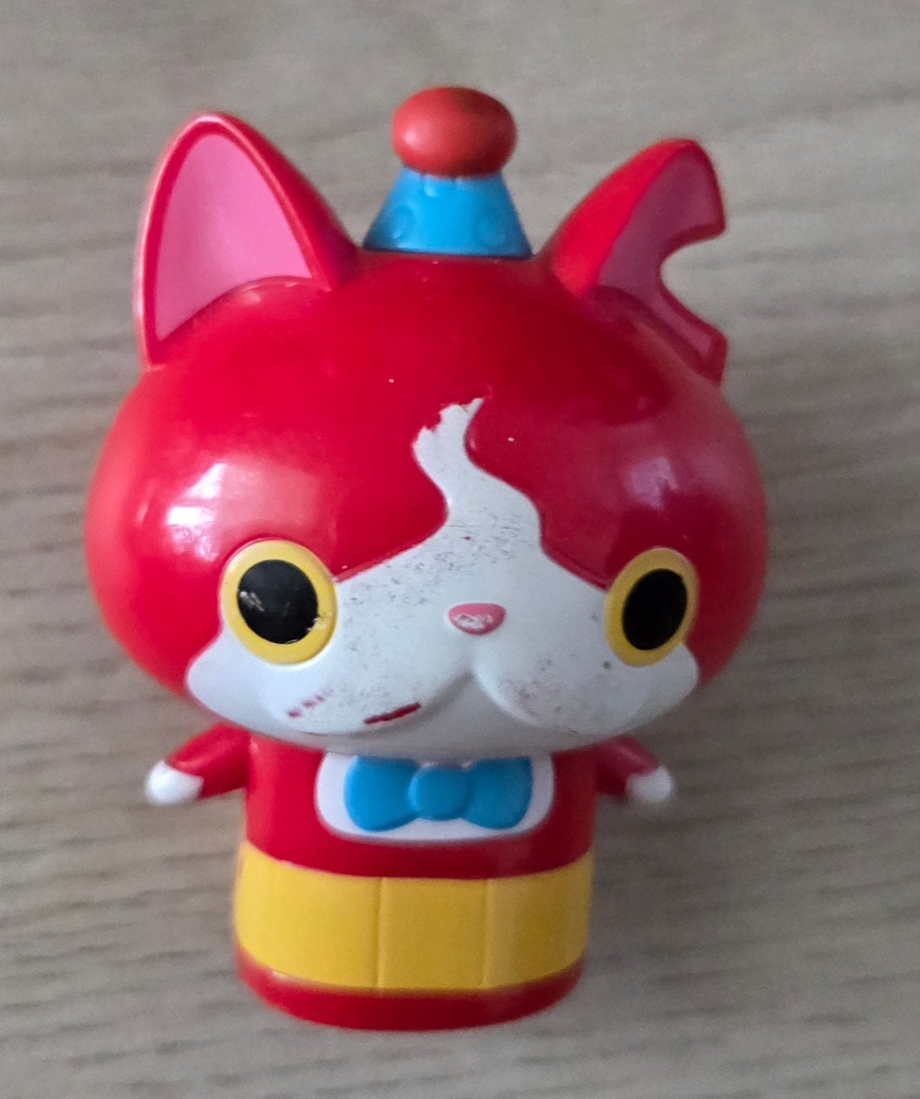 Jibanyan Yo-kai Watch figuur met feestmuts, Ophalen of Verzenden, Gebruikt, Jongen of Meisje
