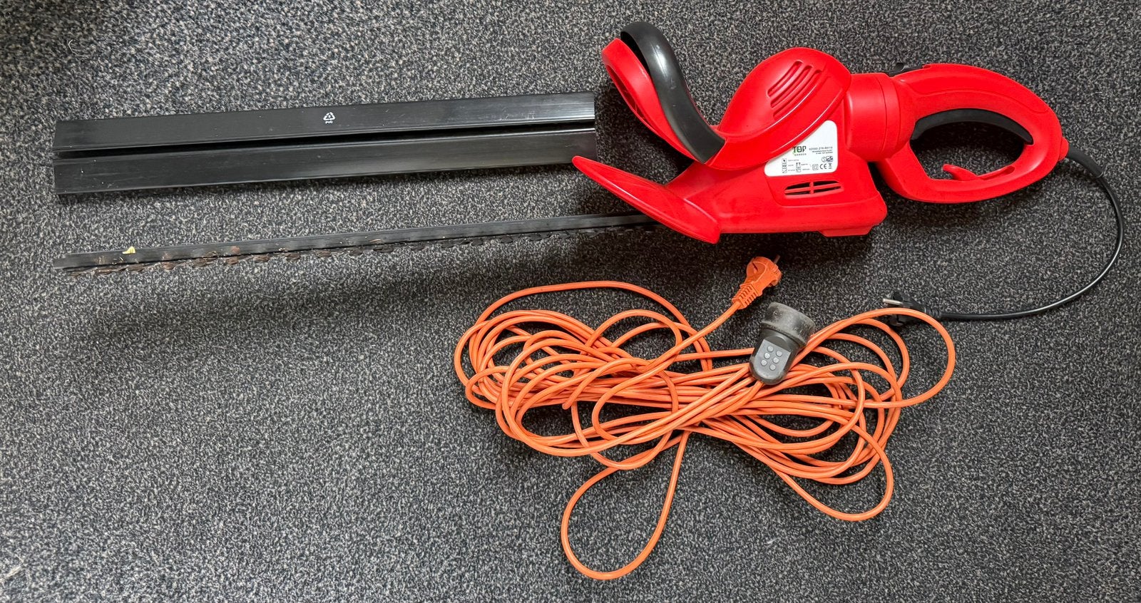 Top Garden elektrische heggenschaar + snoer, Ophalen, Gebruikt, Elektrisch