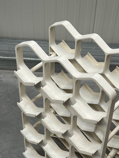 Deens wijnrek vintage design retro wijnhouder wine rack, Kunststof, Gebruikt, 5 tot 15 flessen, .