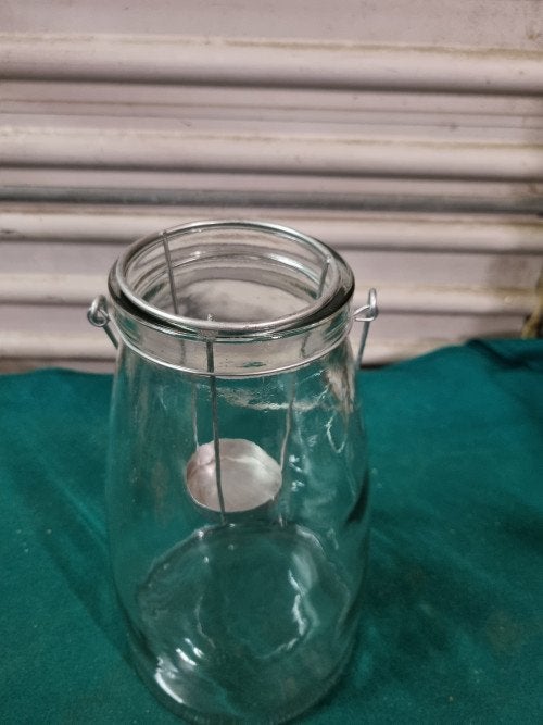 windlicht van glas, groot,, Ophalen of Verzenden
