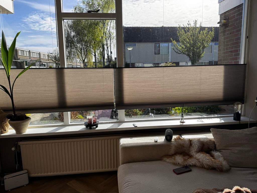 Stijlvolle Plissé Gordijnen - Perfect voor Privacy en Licht, 100 tot 150 cm, 150 tot 200 cm, Ophalen of Verzenden, Zo goed als nieuw
