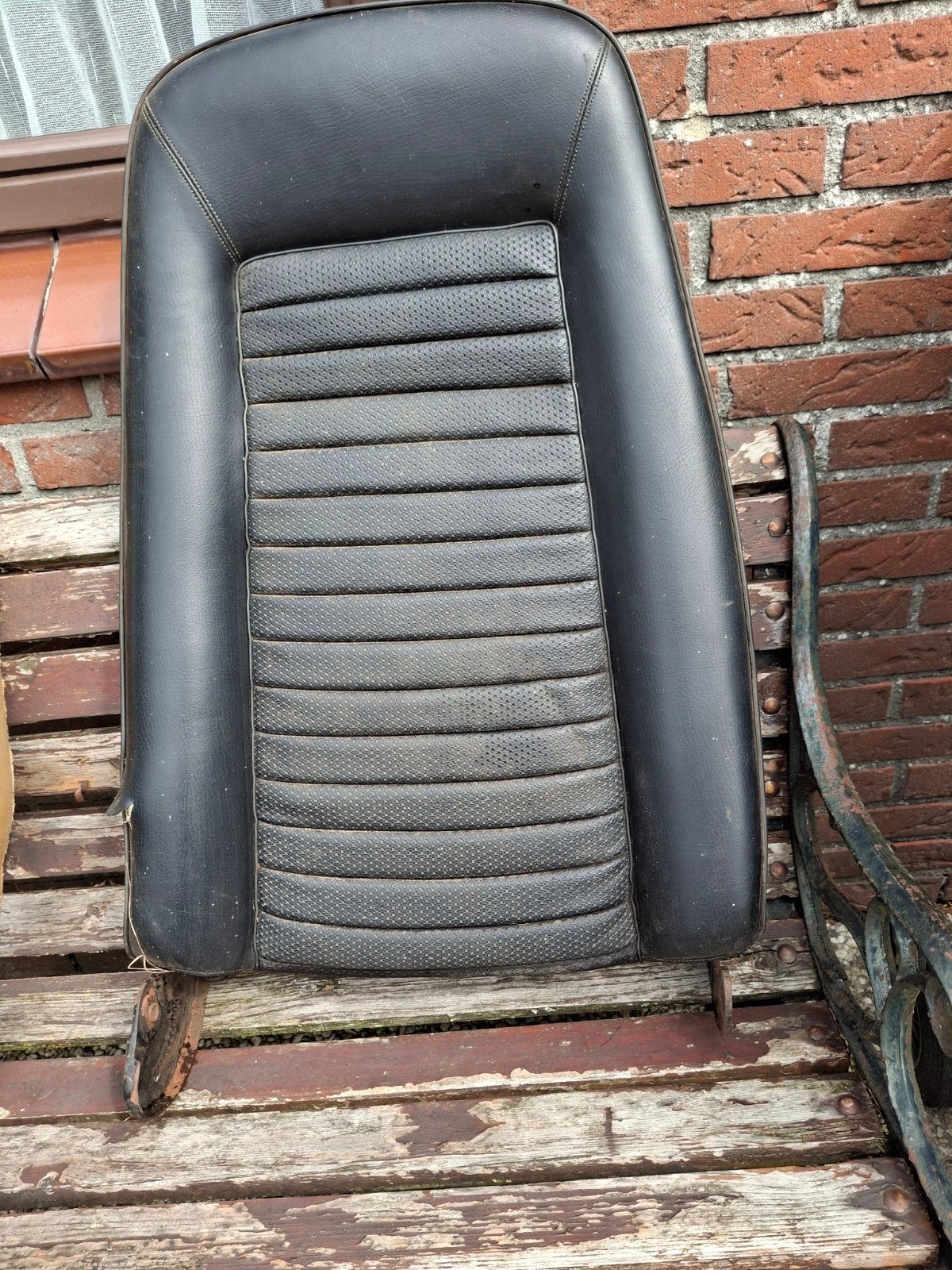 Rugleuning kant bijrijder.  Opel GT. Zwart., Auto-onderdelen, Interieur en Bekleding, Ophalen, Gebruikt, Opel