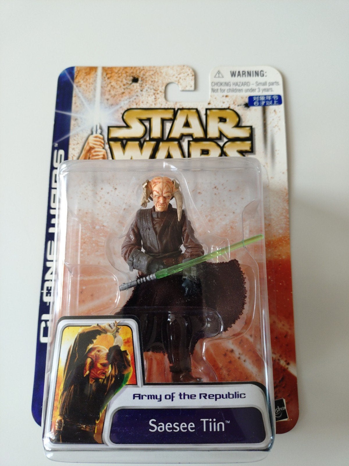 Star Wars Clone Wars 2003 Saesee Tiin actiefiguur (NIB), Ophalen of Verzenden
