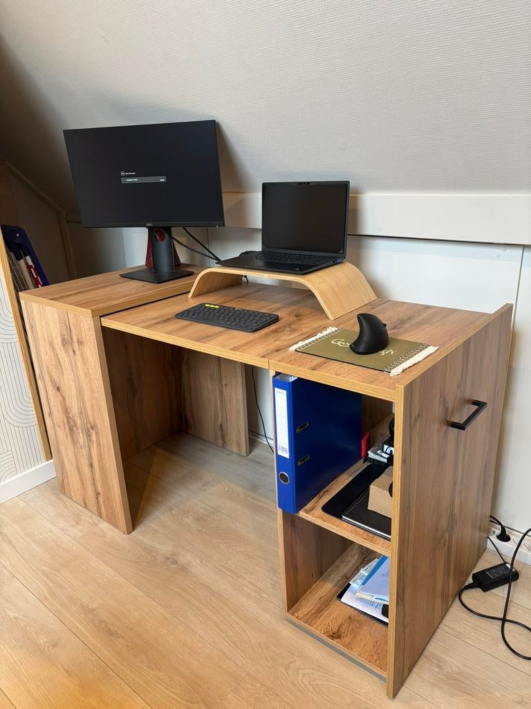 In/uitklapbaar bureau te koop, Ophalen, Zo goed als nieuw