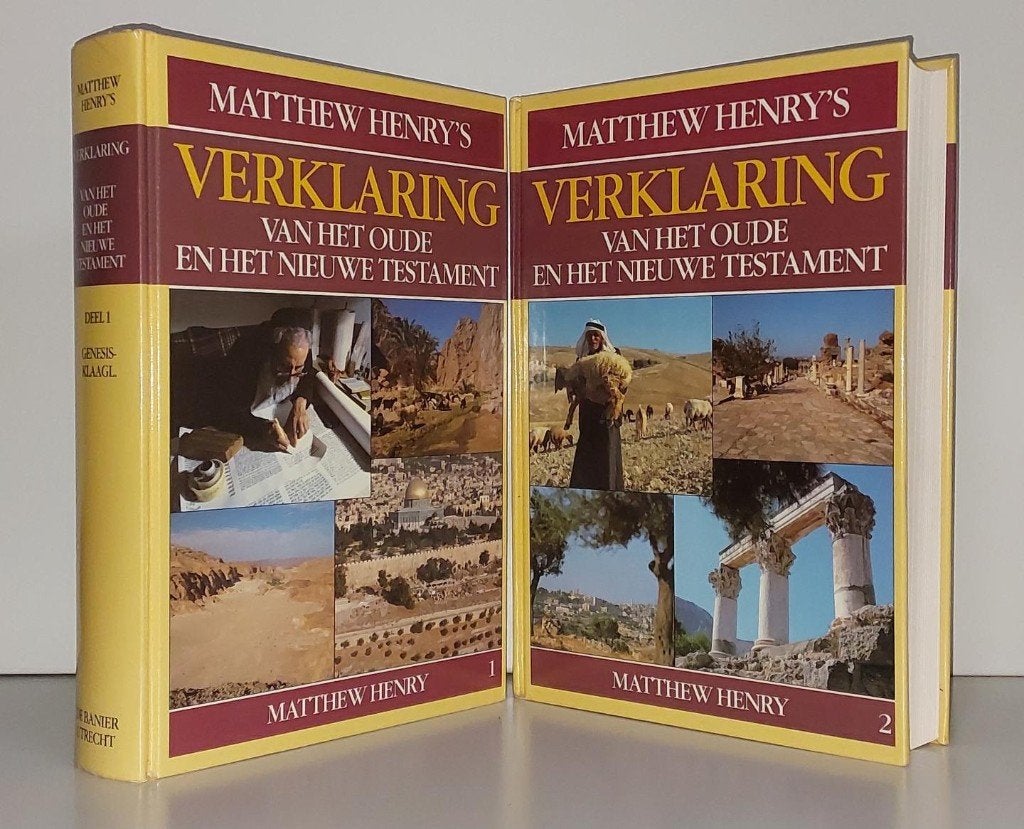 M. Henry: Verklaring van Oude en Nieuwe Testament (2 delen)., Christendom | Protestants, Ophalen of Verzenden, Zo goed als nieuw