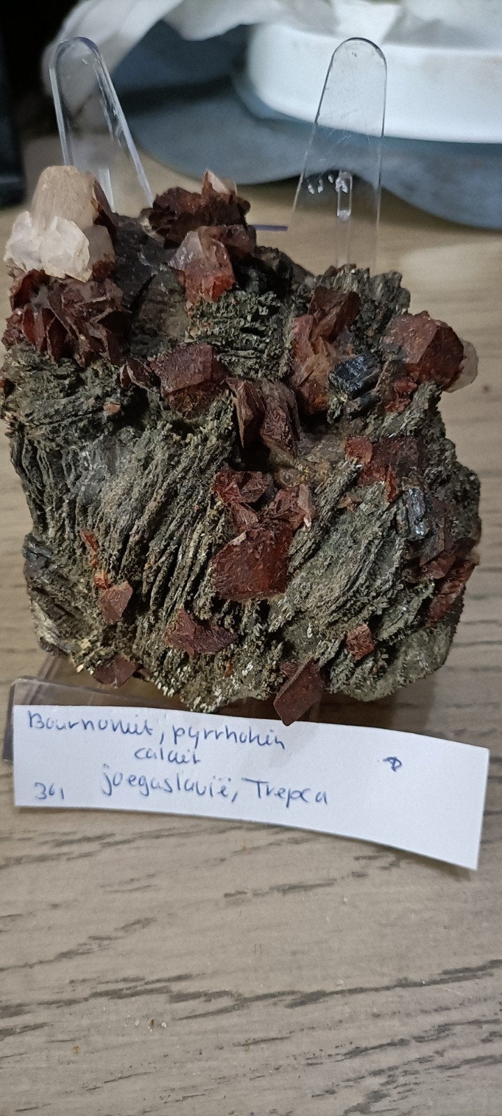 Bourniet , pyrrhotien, calciet, Ophalen of Verzenden