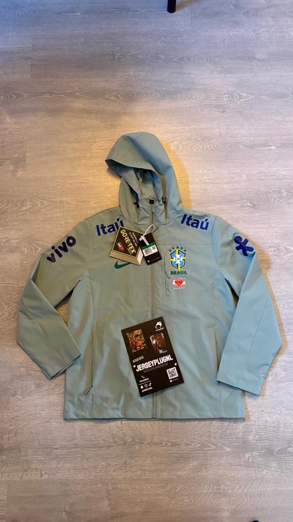 Brazil windbreaker turquoise maat 2XL, Ophalen of Verzenden, Nieuw, Overige maten, Overige kleuren