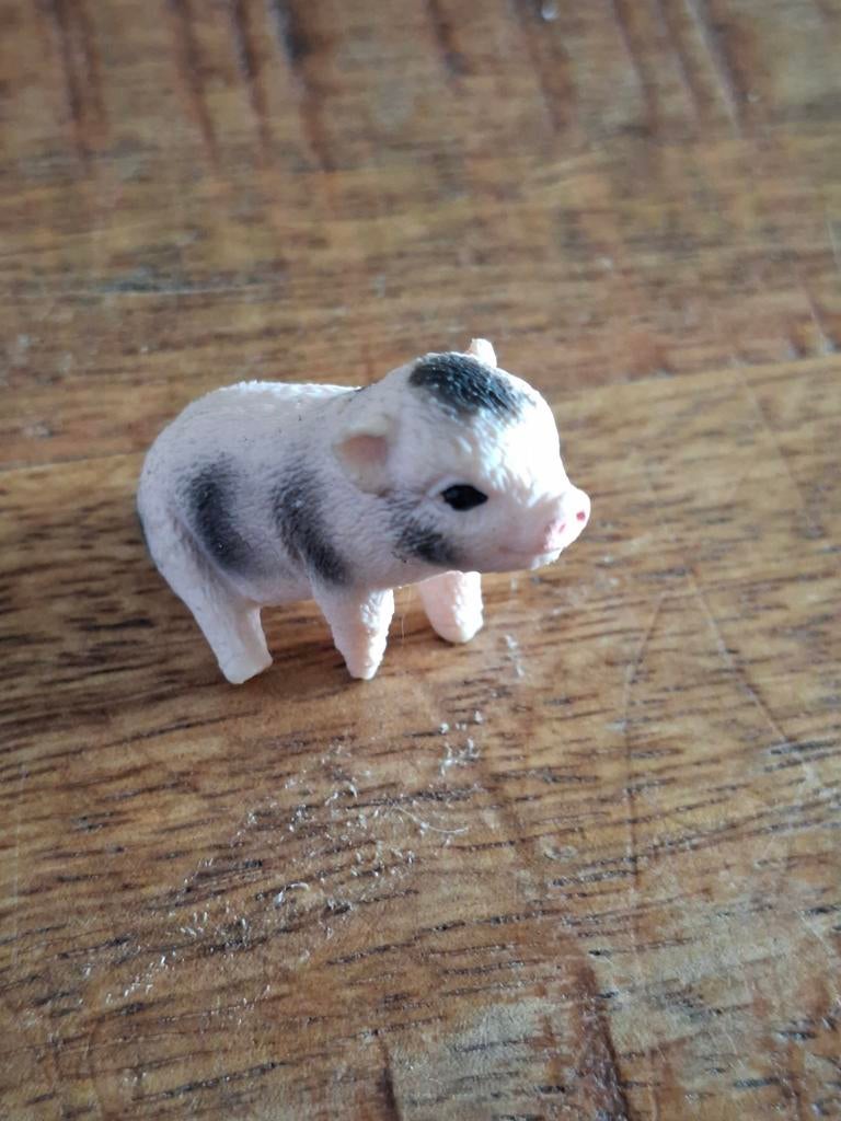 Schleich mini varken, Verzamelen, Ophalen of Verzenden, Zo goed als nieuw, Boerderijdier, Beeldje of Figuurtje