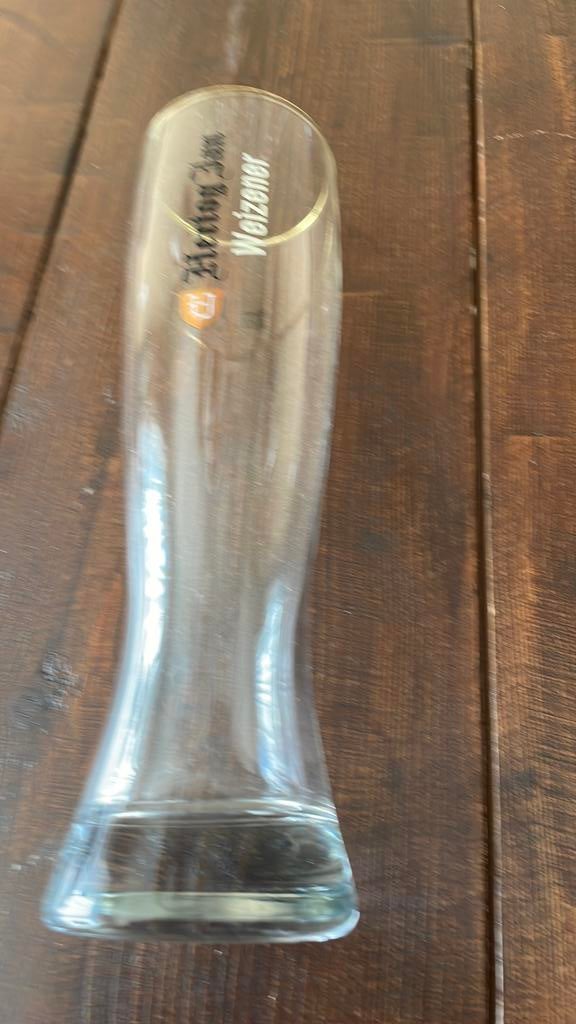 7 Herog Jan glazen 0,5 L, Ophalen, Zo goed als nieuw, Bierglas