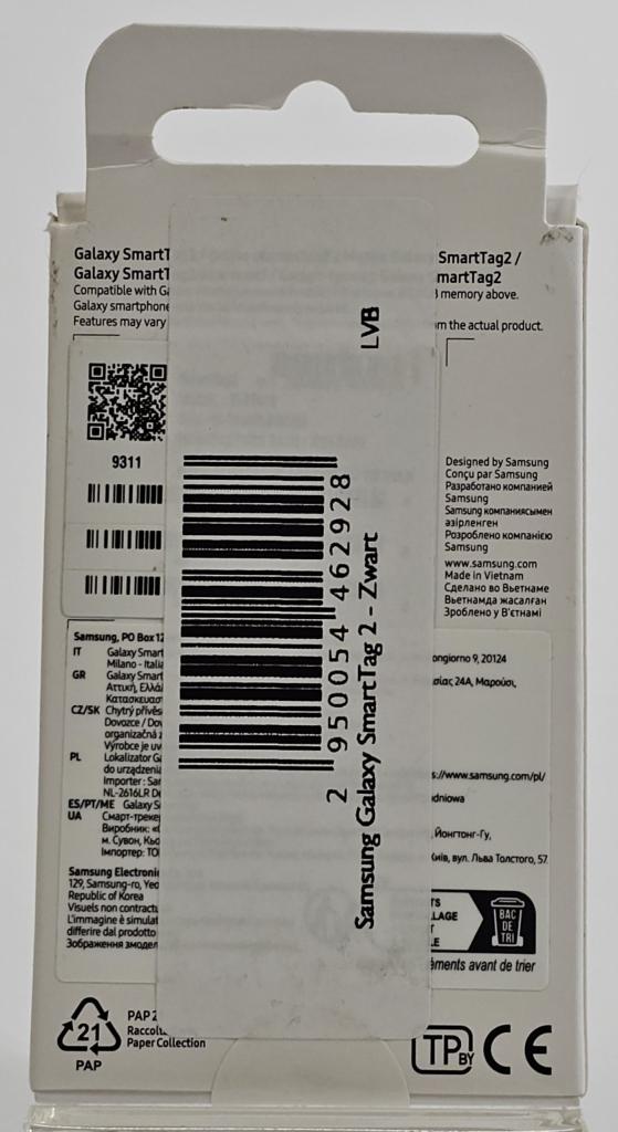 Samsung Galaxy SmartTag 2 - Zwart | Retourdeal, Apple Distribution International, Ophalen of Verzenden, Zo goed als nieuw, Contactus.ie@euro.apple.com